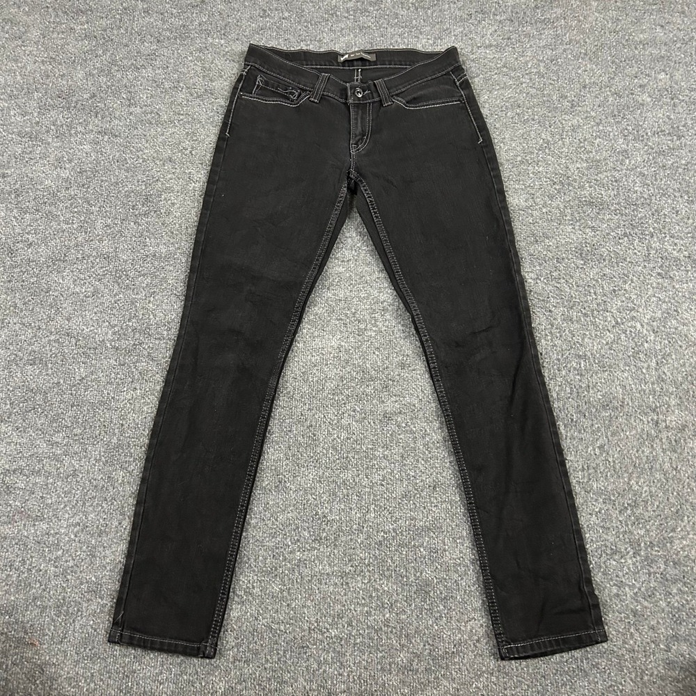 Levi's Jeans Womens Size 7 Black 524 Too Superlow Skinny Stretch Denim Y2K Retro